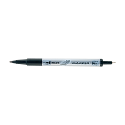 Pilot Twin Marker Pen Μαρκαδόρος για CD/DVD Μαύρος