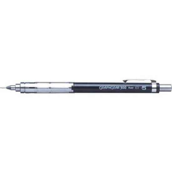 Pentel Graphgear 300 0.5mm με Γόμα Κατάλληλο για Σχέδιο Μαύρο