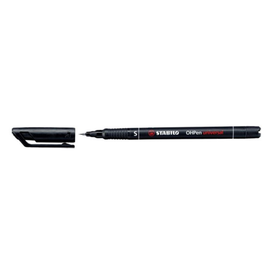 Stabilo ΟΗPen Universal S Μαρκαδόρος Διαφανειών 0,4mm Μαύρος