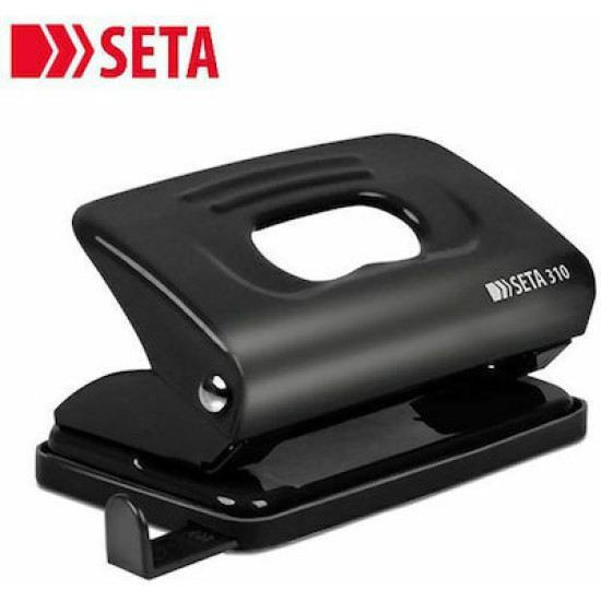 Διακορευτής SETA 310 μεταλλικός 10 φύλλων με οδηγό μαύρο