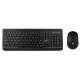 Powertech Ασύρματο Σετ Πληκτρολόγιο & Ποντίκι Ελληνικό Μαύρο [PT-1060]