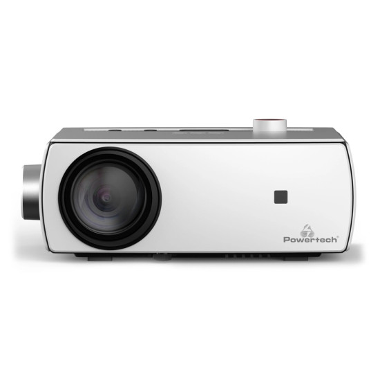 Powertech LED Βιντεοπροβολέας, Ηχείο, 1080p, 210 ANSI lm, Λευκός [PT-1158]