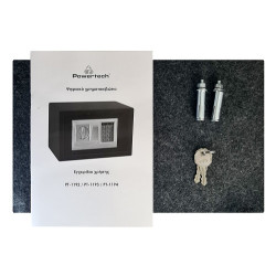 Powertech PT-1192 Χρηματοκιβώτιο Ασφαλείας , Ψηφιακό Κλείδωμα, 31x20x20 cm