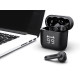 Powertech Earphones με θήκη φόρτισης TWS ENC 30/480mAh Μαύρα [ PT-1227]