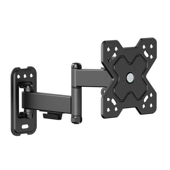 Powertech Βάση Τηλεόρασης Τοίχου με Βραχίονα έως 32'' και 20kg Ασημί [PT-1278]