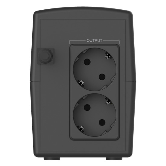 Powertech UPS Line-Interactive με Οθόνη 850VA 510W με 2x Schuko [PT-1295]