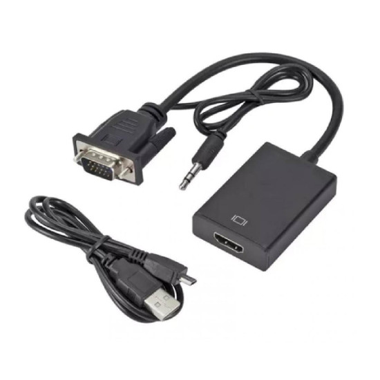 Powertech Μετατροπέας 3.5mm / VGA female σε HDMI male [PTH-078]