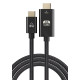 Powertech καλώδιο USB-C σε HDMI, 4K/60Hz, 10.2Gbit/s, 1m, μαύρο [PTR-0137]