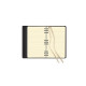 Castelli Σημειωματάριο Σπιράλ Ivory Ριγέ με Λάστιχο 13x21cm Arizona Μπεζ