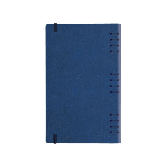 Castelli Σημειωματάριο Σπιράλ Ivory Ριγέ με Λάστιχο 13x21cm Arizona Μπλε