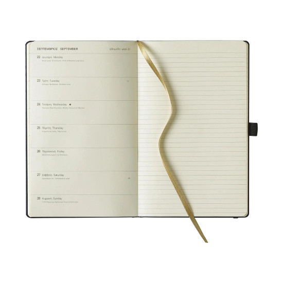 Castelli Εβδομαδιαίο Ημερολόγιο 2026 13x21cm Sherwood Μαύρο