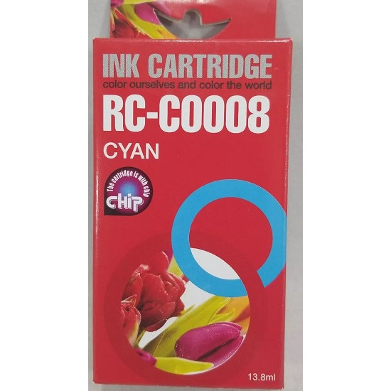 Συμβατό Μελάνι Εκτυπωτή InkJet Canon CLI8C [0621B001] Cyan