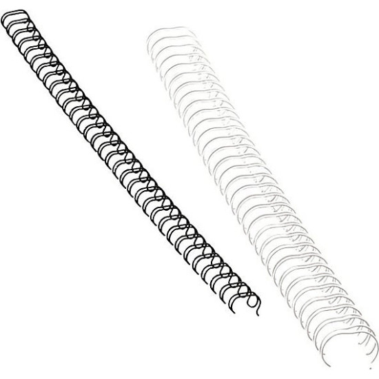 Μεταλλικό Σπιράλ Βιβλιοδεσίας Μαύρο 1/2'' 3:1 [10 τμχ]