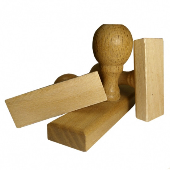 Ξύλινη Σφραγίδα 40x15mm