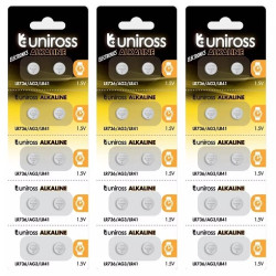 Uniross Αλκαλική Μπαταρία  LR736 AG3 LR41 1.5V (2τμχ)