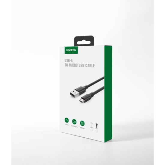 Ugreen Regular USB 2.0 to micro USB Cable Λευκό 1m [60141]