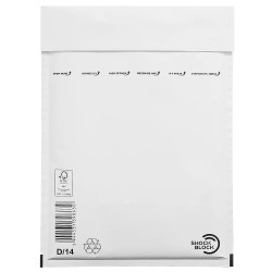 Shock Block D/14 Φάκελος Φυσσαλίδα Λευκός 18x26.5cm