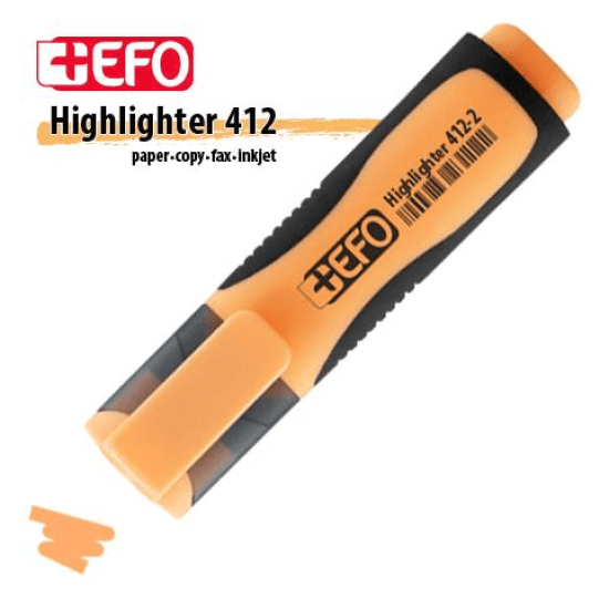 +Efo 411-3 Μαρκαδόρος Υπογράμμισης πορτοκαλί