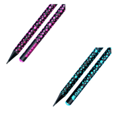 Μολύβι Ξύλινο +Efo Crystal Black Wood Σε Διάφορα Χρώματα