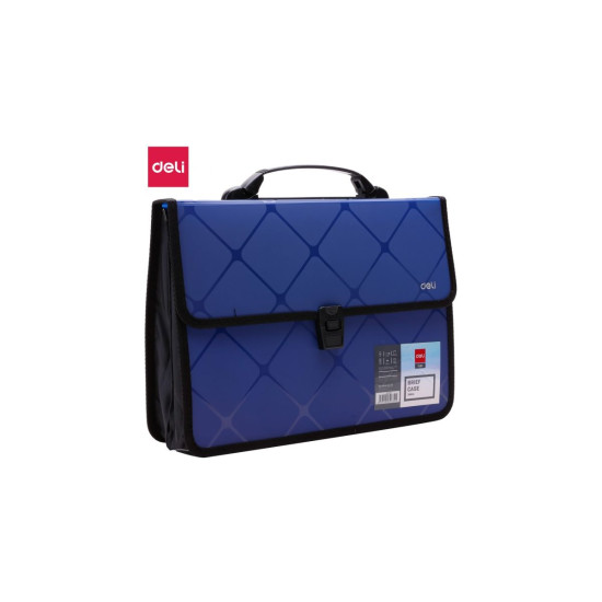 Deli Τσάντα πλαστική Α4 με χερούλι και κούμπωμα