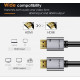 Cabletime HDMI 2.0 Cable HDMI male - HDMI male 1m Μαύρο