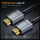 Cabletime HDMI 2.0 Cable HDMI male - HDMI male 4K/60hz 3m Μαύρο