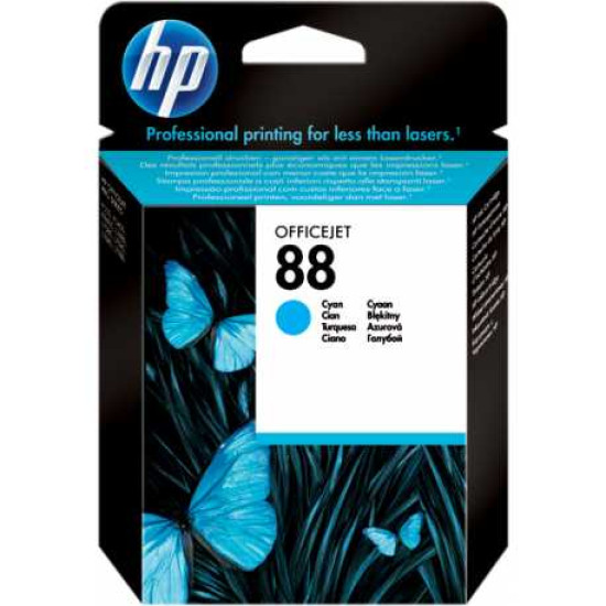Γνήσιο Μελάνι Εκτυπωτή InkJet HP 88 (C9386AE) Cyan