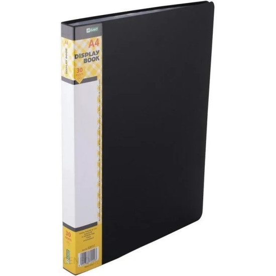 Φάκελος D.RECT  με 30 Ενσωματωμένες Διαφάνειες Α4 Μαύρος