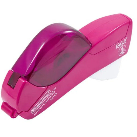 Βάση με σελοτέιπ χειρός Eagle Φούξια-Άσπρη