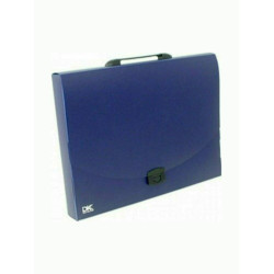 Data King Πλαστική Τσάντα Σχεδίου με Κούμπωμα και Χερούλι 33x45x5cm Μπλε
