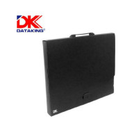 Data King Πλαστική Τσάντα Σχεδίου με Κούμπωμα και Χερούλι 40x53x5cm Μαύρη