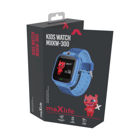 Maxlife Παιδικό Ψηφιακό Ρολόι με Λουράκι από Καουτσούκ/Πλαστικό Μπλε