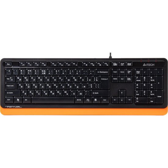 A4Tech Fstyler FK10 Orange Πληκτρολόγιο Αγγλικό US