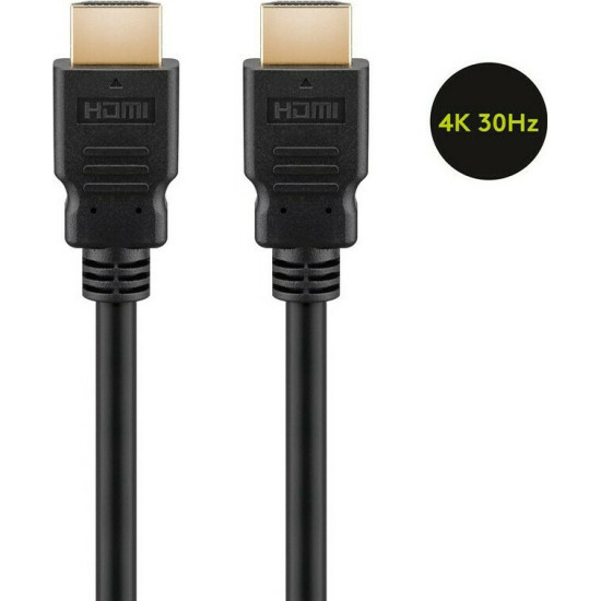 Goobay HDMI 1.4 Cable HDMI male - HDMI male 1.5m Μαύρο