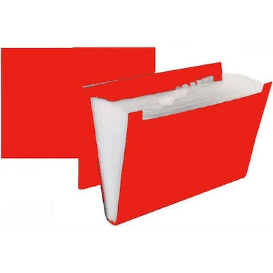 Groovy Office Φάκελος Φυσούνα Α4 13 Θέσεων με Λάστιχο (Διάφορα Χρώματα)