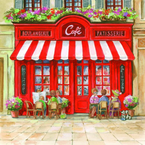 Χαρτοπετσέτα για Decoupage Paris cafe, 1τεμ