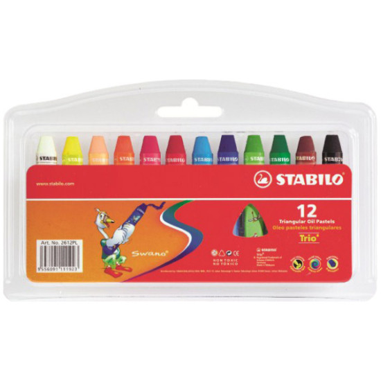 Stabilo Λαδοπαστέλ Oil Pastels 12 Χρωμάτων Stabilo Λαδοπαστέλ Oil Pastels 12 Χρωμάτων