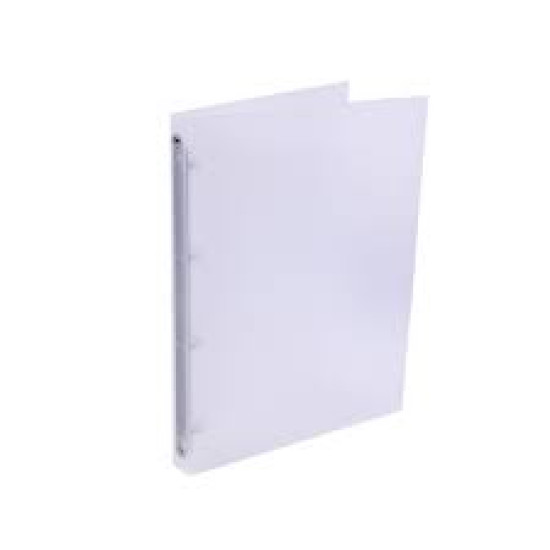 Κλασέρ ΠΠ/PP Ring Binder 4 κρίκων 23x32x2.3 cm λευκό διάφανο