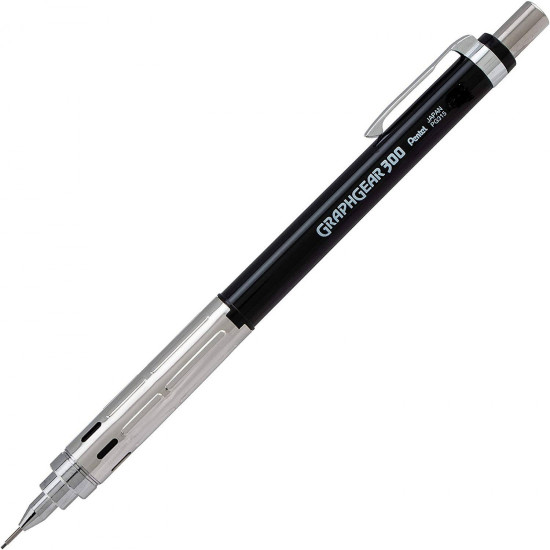 Pentel Graphgear 300 0.7mm με Γόμα Κατάλληλο για Σχέδιο Μαύρο