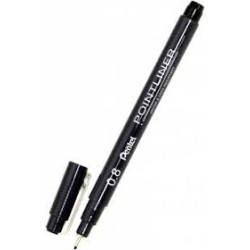 ΜΑΡΚΑΔΟΡΟΣ ΑΚΙΔΑ PENTEL POINTLINER 0,8MM ΜΑΥΡΟ