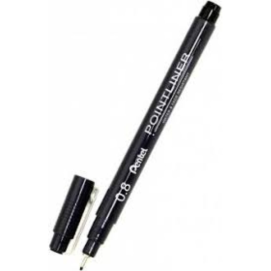 ΜΑΡΚΑΔΟΡΟΣ ΑΚΙΔΑ PENTEL POINTLINER 0,8MM ΜΑΥΡΟ