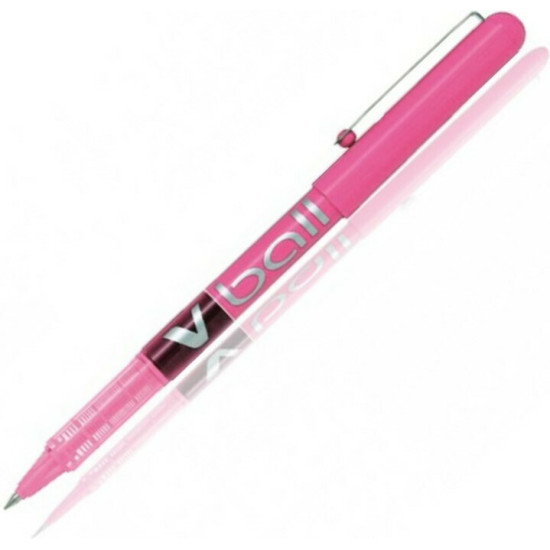 Pilot Στυλό Rollerball 0.5mm με Ροζ Mελάνι V-Ball