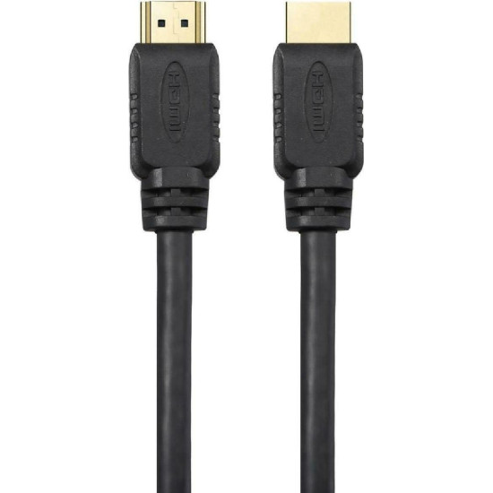 POWERTECH καλώδιο HDMI 2.0 CAB-H135 με Ethernet, 4K/30Ηz, 10m, μαύρο