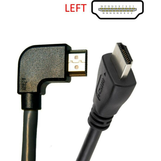 Powertech HDMI 1.4 Cable HDMI male - HDMI male 2m Μαύρο