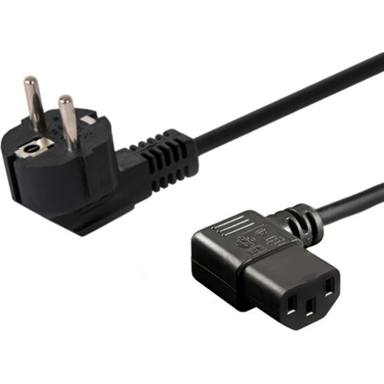Powertech Schuko - IEC C13 Cable 1.5m Μαύρο (CAB-P003)