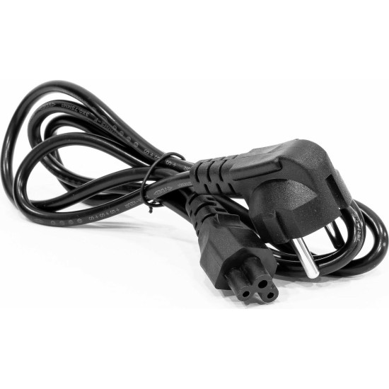 Powertech Schuko - IEC C5 Cable 1.5m Μαύρο (CAB-P005)