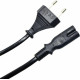 Powertech Euro - IEC C7 Cable 1.5m Μαύρο (CAB-P017)