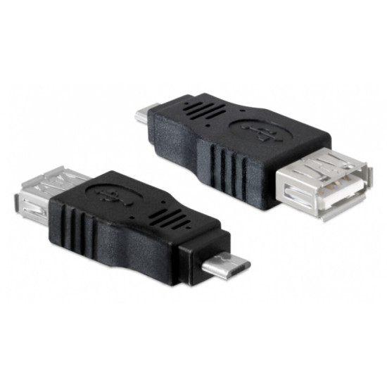 Powertech Μετατροπέας micro USB male σε USB-A female (CAB-U029)