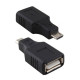 Powertech Μετατροπέας micro USB male σε USB-A female (CAB-U029)