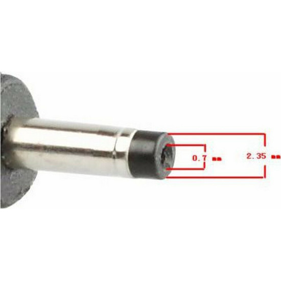 Powertech Βύσμα 2.35x0.7mm για Φορτιστή Laptop Asus (M21)